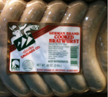 German Brand Cooked Bratwurst 3 lbs Air Freight Only